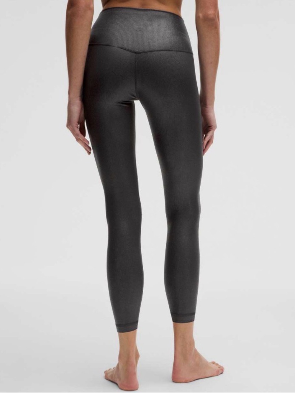 NWT Lululemon Align High-Rise Ribbed
Pant 25" *Shine Radiate Foil Print Black